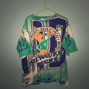Vintage Milwaukee Bucks T-Shirt Mens XL